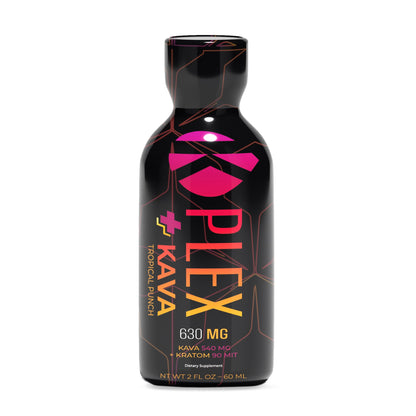 630MG Kava+Kratom K-Plex Tropical Punch Kratom Extract Shot