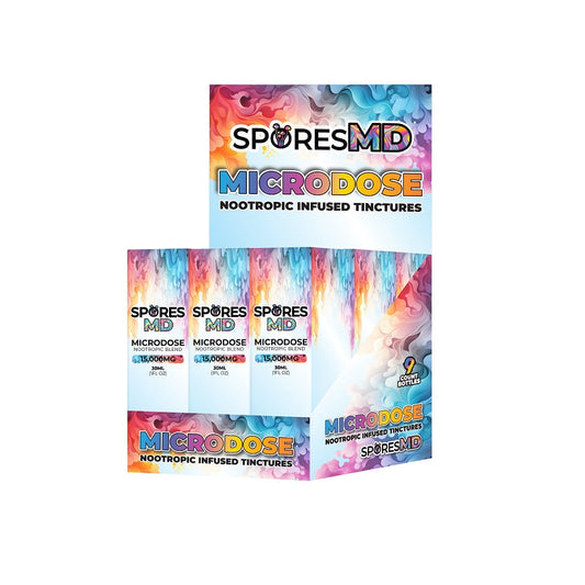 SporesMD Nootropic Microdose Tinctures / 9ct Tincture POP Display
