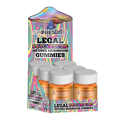 10Kmg Microdose Gummies 20ct Jars / 6 Pack POP Display