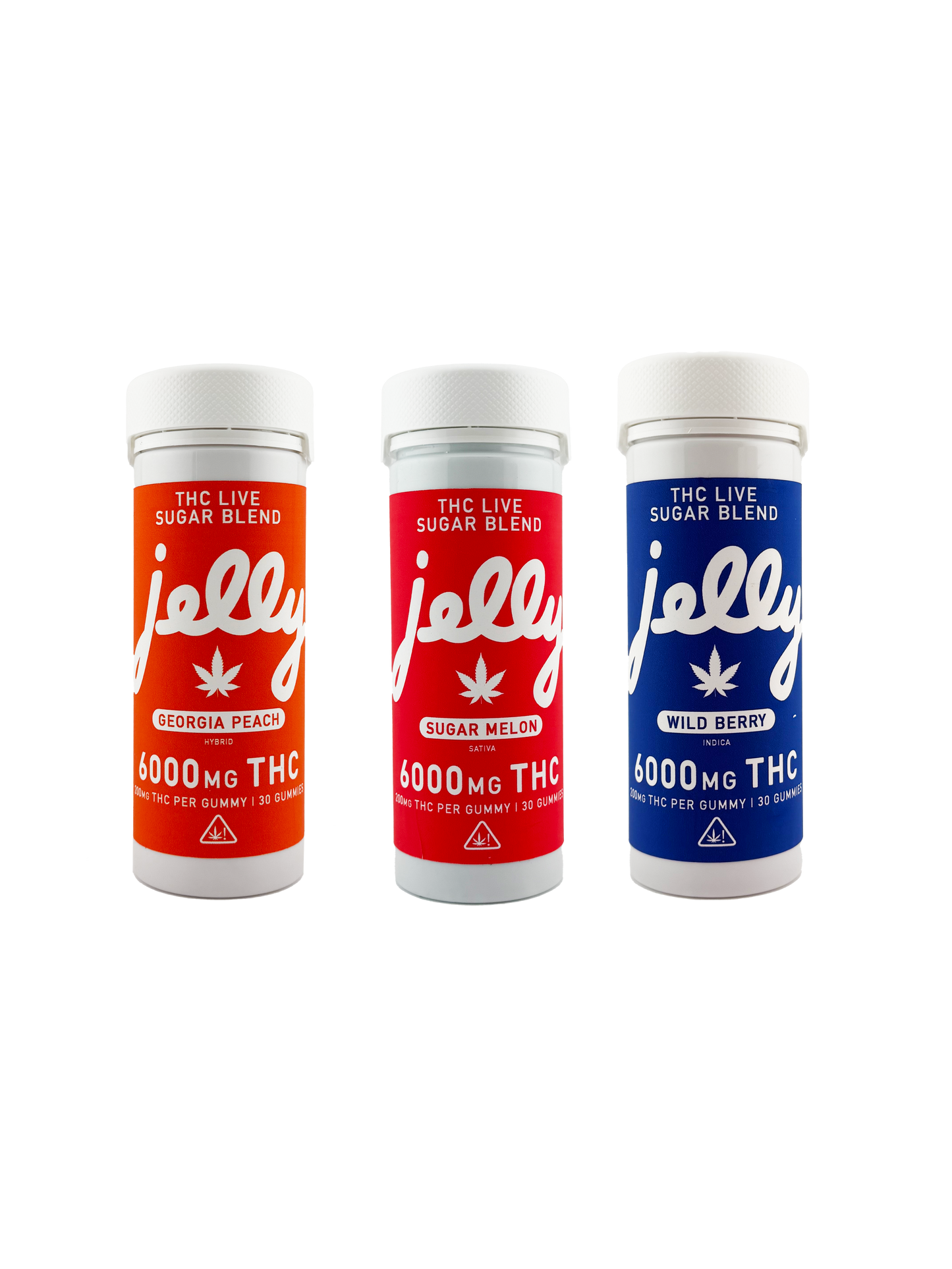 Jelly THC Live Sugar Blend 6,000mg Gummy Tube