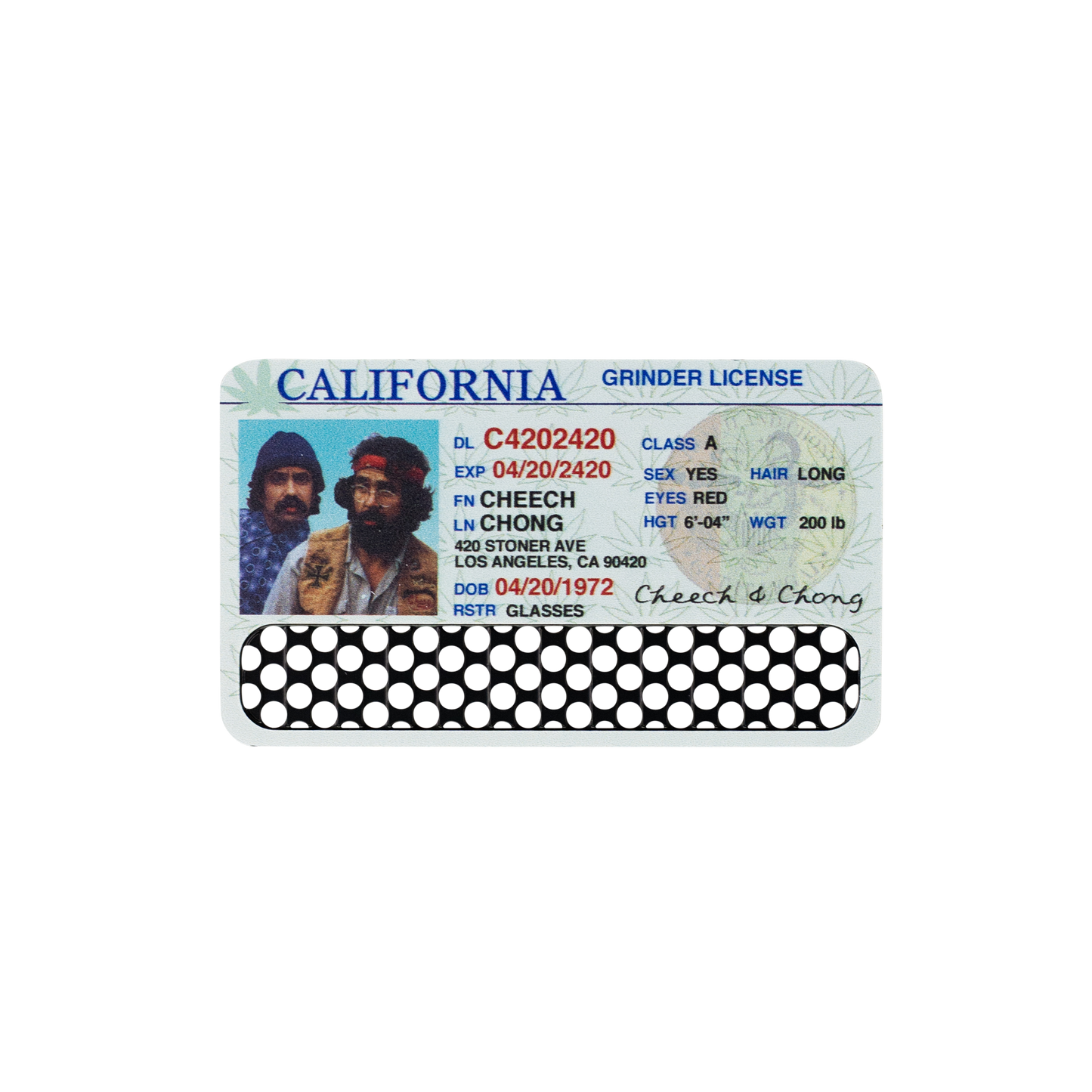 Grinder Card Nonstick