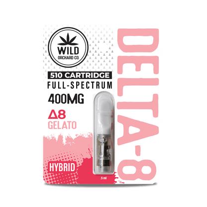 WILD ORCHARD DELTA 8 510 COMPATIBLE VAPE CARTRIDGES 400 mg