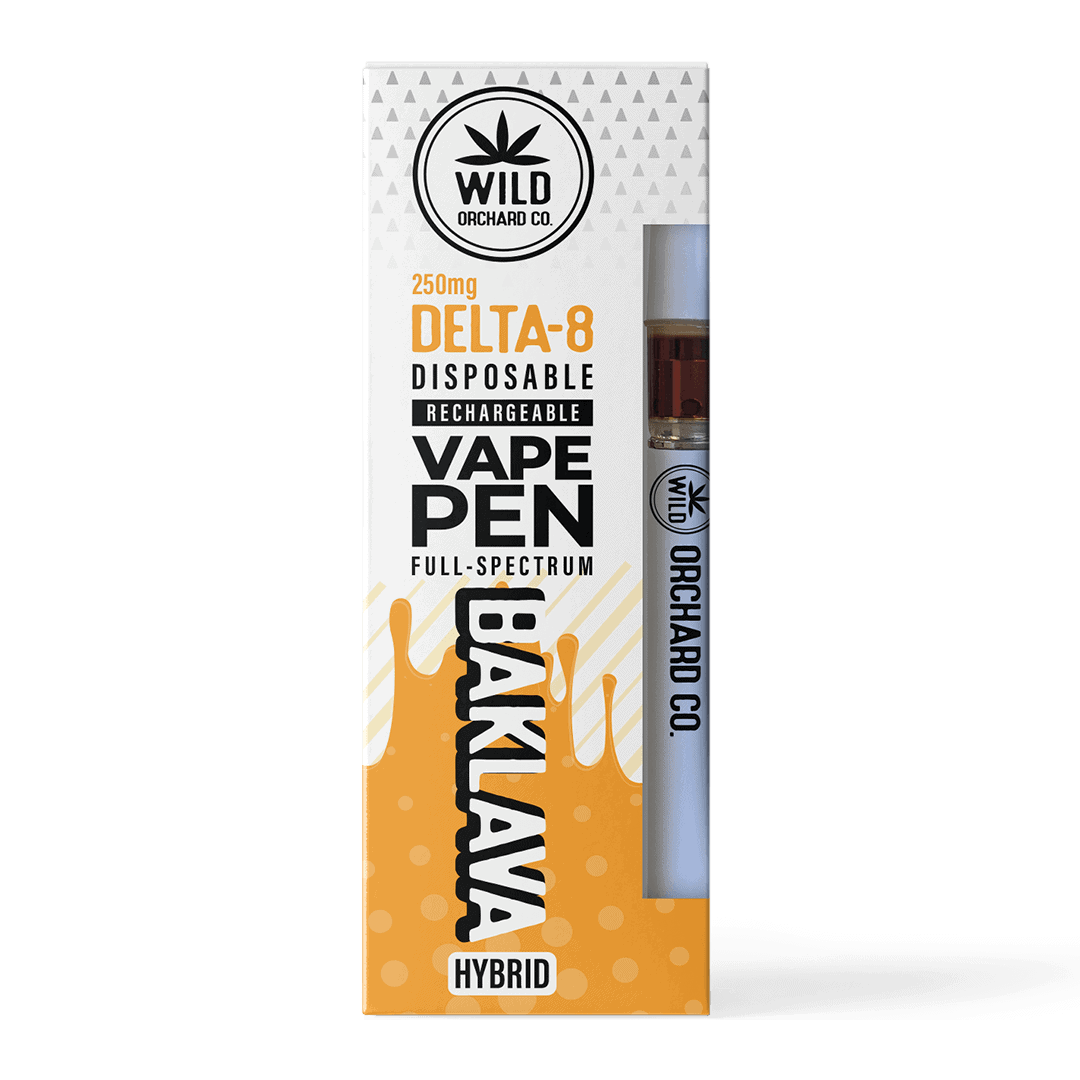 WILD ORCHARD DELTA 8 RECHARGEABLE VAPE PENS 250 mg