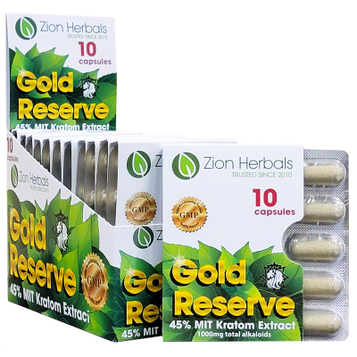 Zion Herbals Gold Reserve 10 Capsules BIister Pack -Box of 12