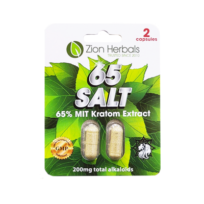 Zion Herbals Salt 65 Capsule Blister Pack -Box of 12