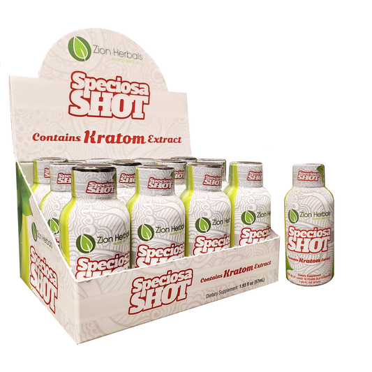 Zion Herbals Speciosa 2oz Shot -Box of 12