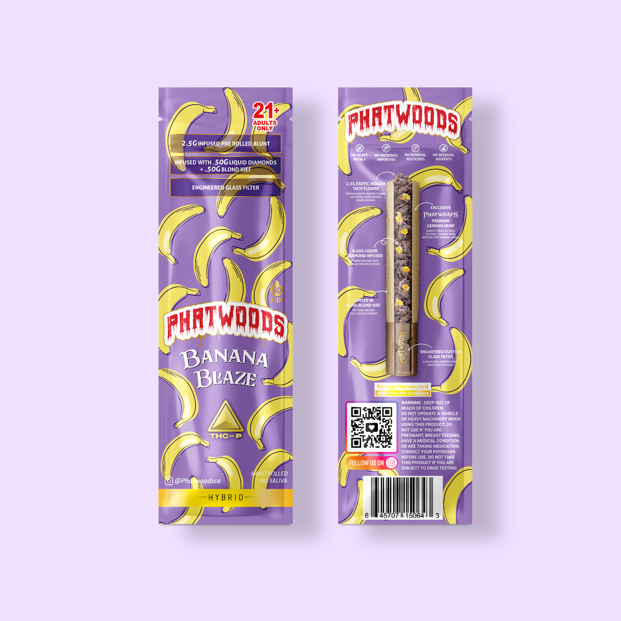 PHATWOODS 3.5Gram THC-P Infused PreRoll Cigars.