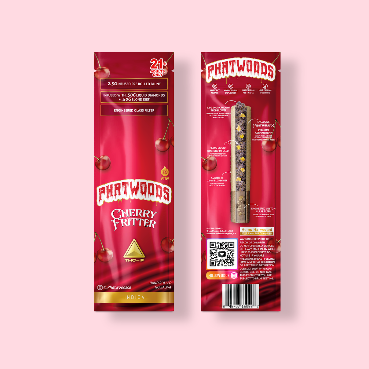 PHATWOODS 3.5Gram THC-P Infused PreRoll Cigars.