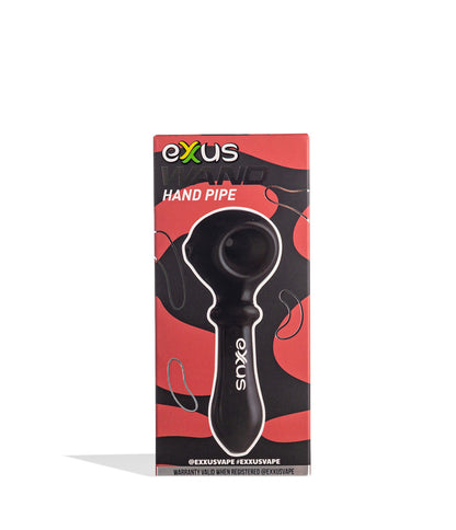 Black Exxus Vape Wand Hand Pipe 12pk Packaging Front View on White Background
