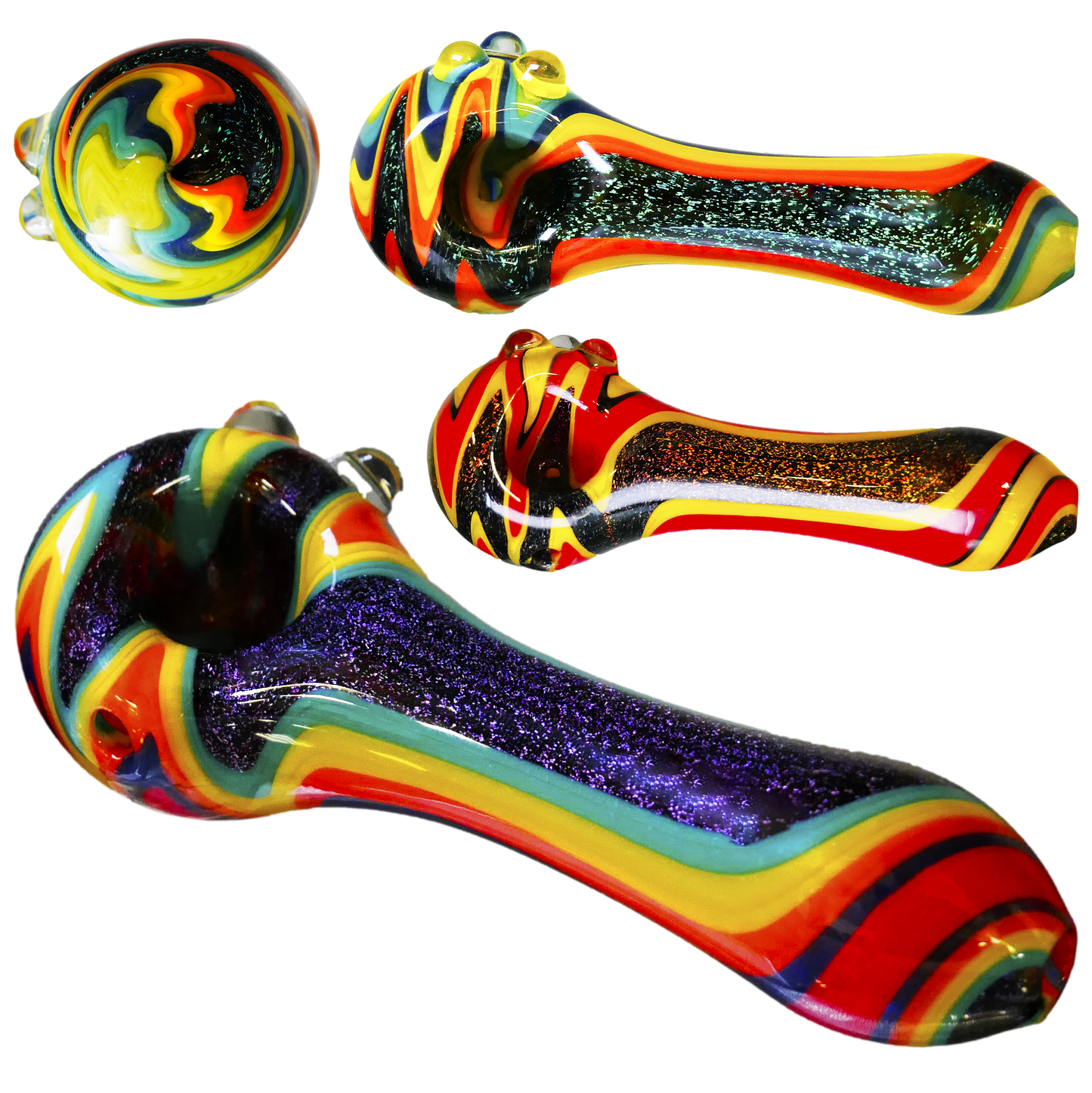 4" Dichro Swirl