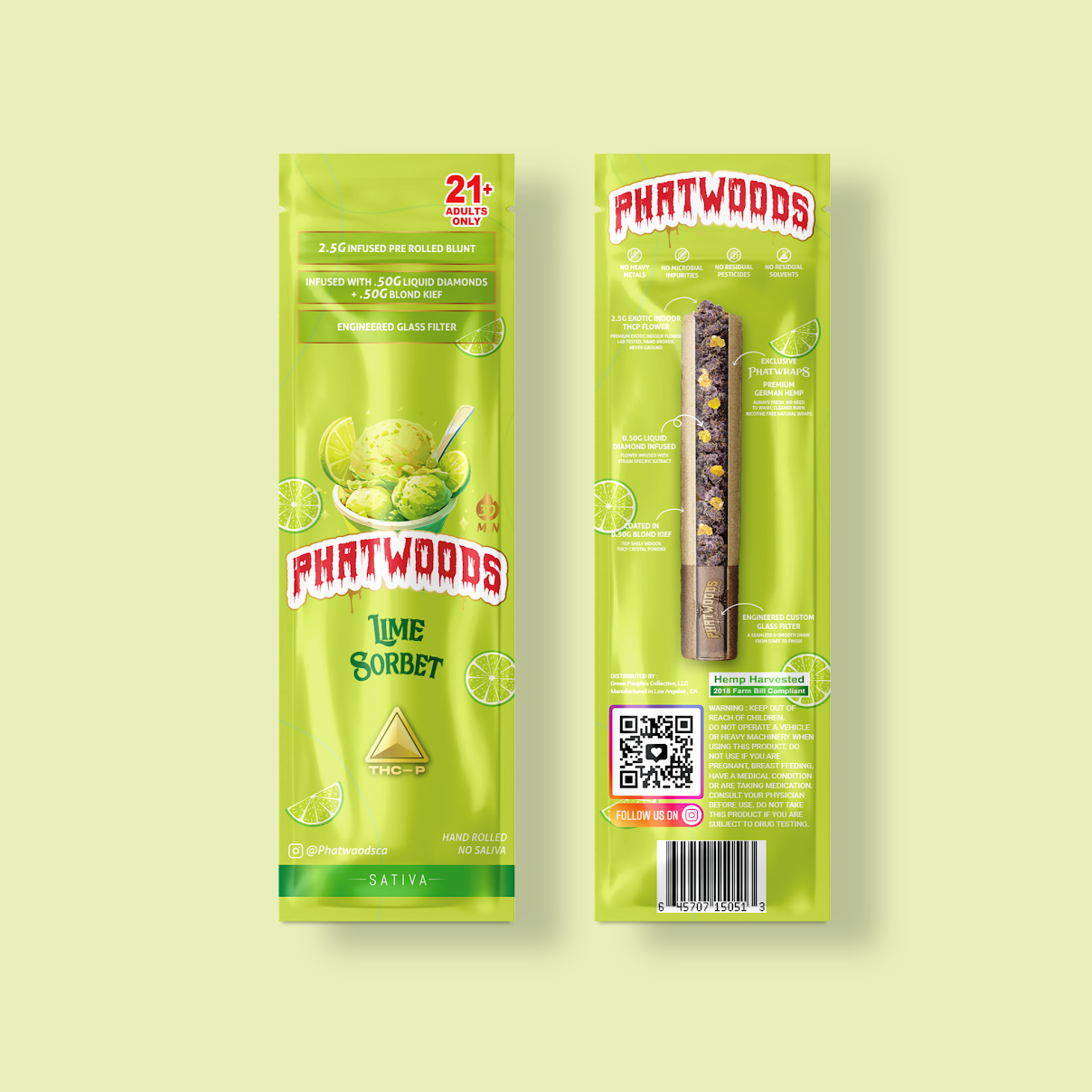 PHATWOODS 3.5Gram THC-P Infused PreRoll Cigars.