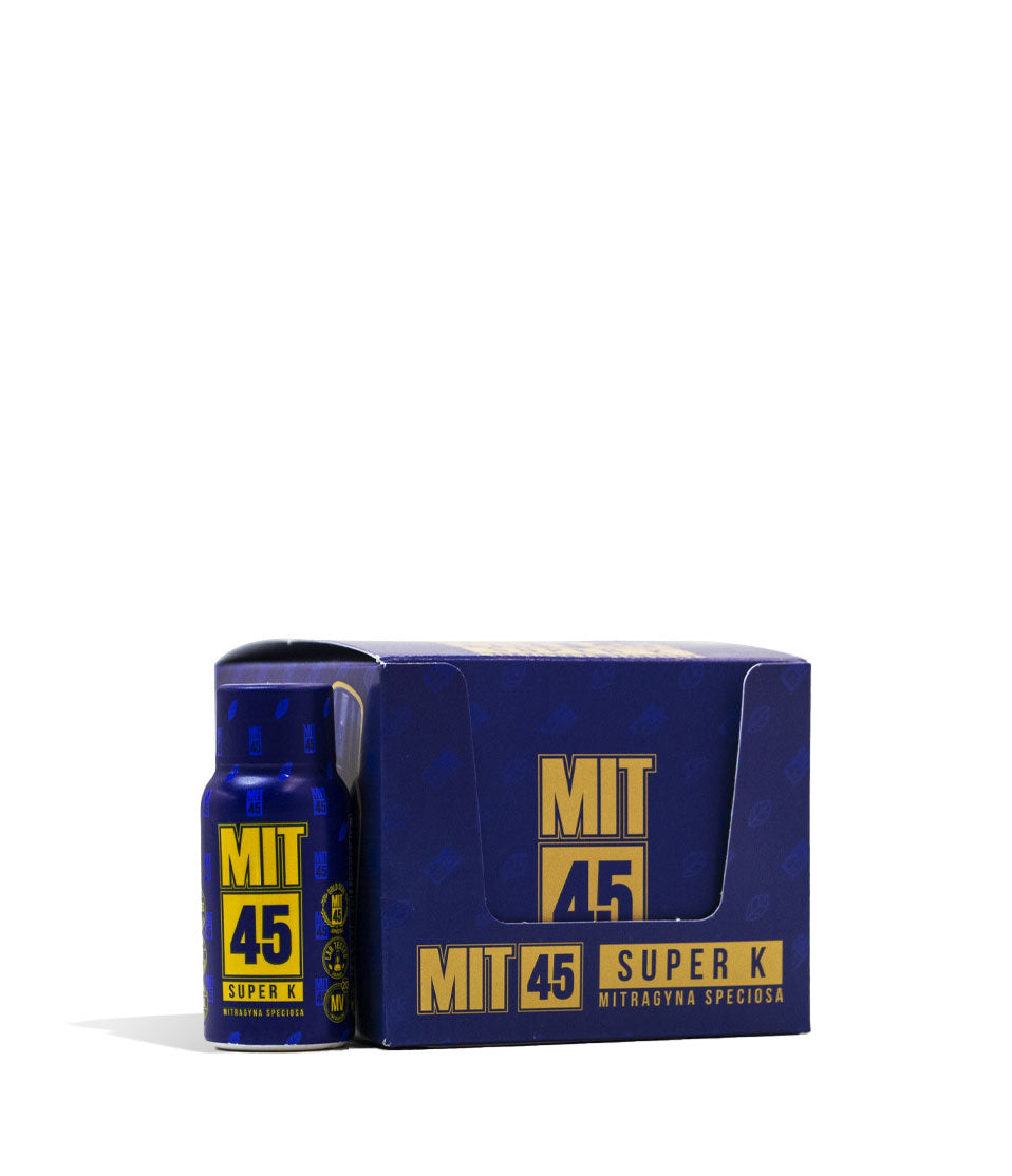 MIT45 Super K Supplement Shot 12pk Front View on White Background