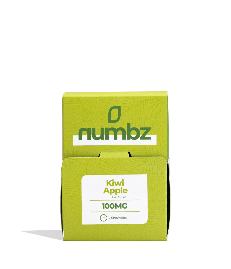 Kiwi Apple Numbz 7-OH + MIT Chewable Tablets 100mg 20pk Front View on White Background