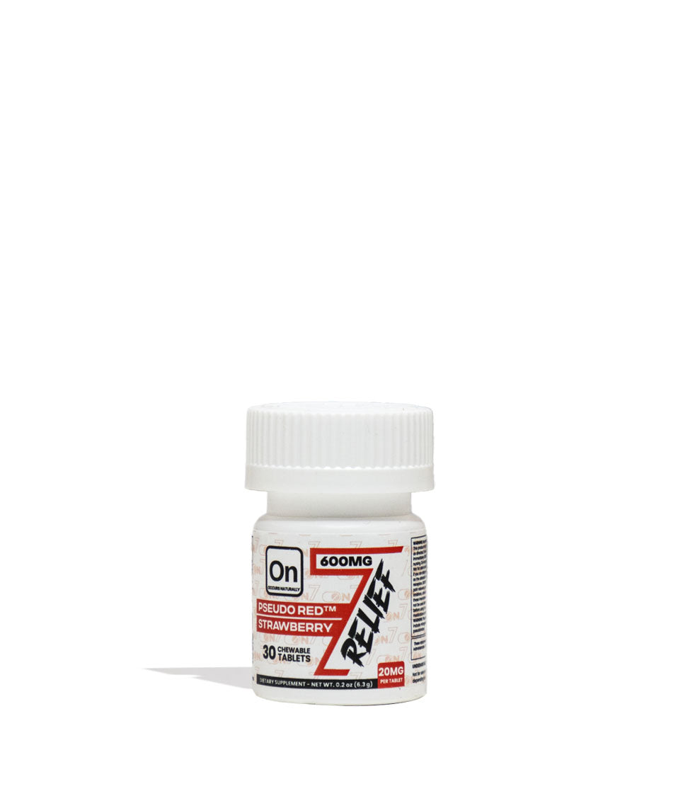 Relief ON7 7-Hydroxymitragynine Advanced Alkaloids 600mg 30 Count Bottle Front View on White Background