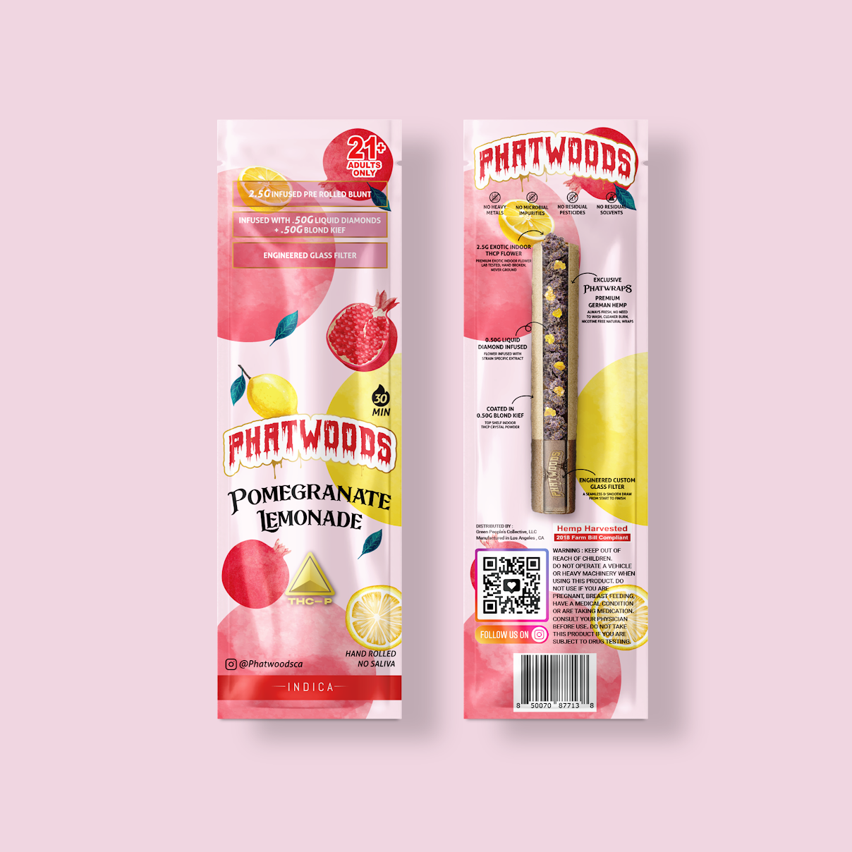 PHATWOODS 3.5Gram THC-P Infused PreRoll Cigars.
