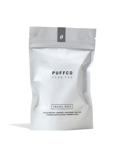 Lunar Grey Puffco Peak Pro Travel Pack V2 Packaging Front View on White Background