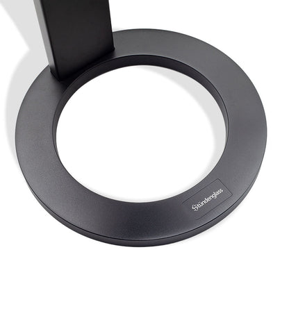 Black Stündenglass Gravity Infuser stand on white background