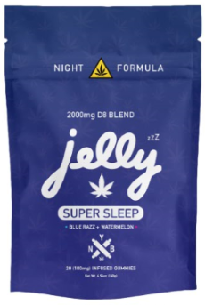 Jelly D8 2000mg SUPERSLEEP Gummies-20 Pack