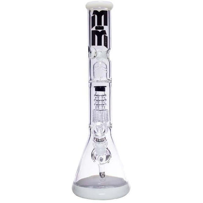 Waterpipe Chandelier Color Ring Beaker by M&M Tech - M&M Tech Glass