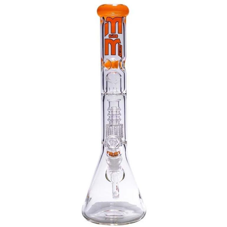 Waterpipe Chandelier Color Ring Beaker by M&M Tech - M&M Tech Glass