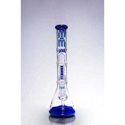 Waterpipe Chandelier Color Ring Beaker by M&M Tech - M&M Tech Glass