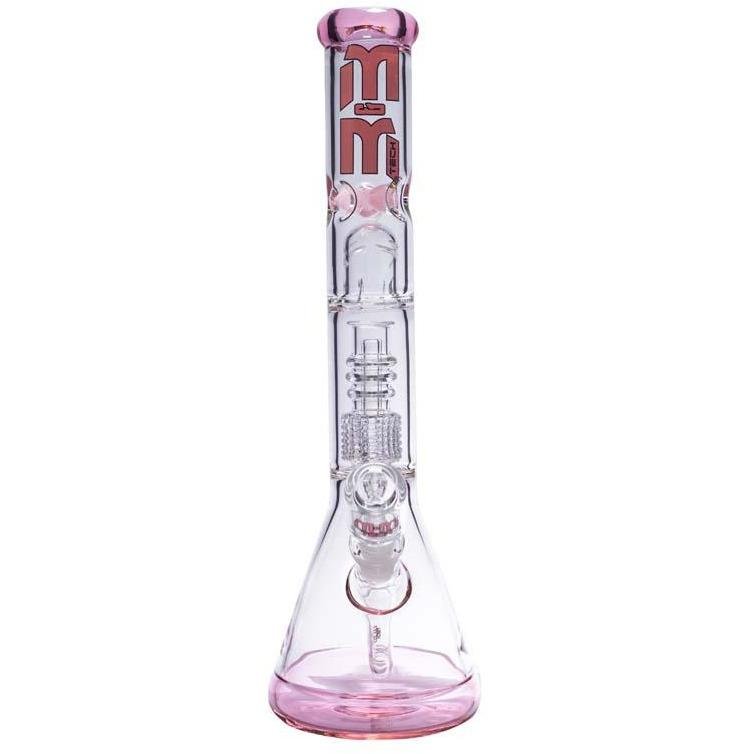 Waterpipe Chandelier Color Ring Beaker by M&M Tech - M&M Tech Glass