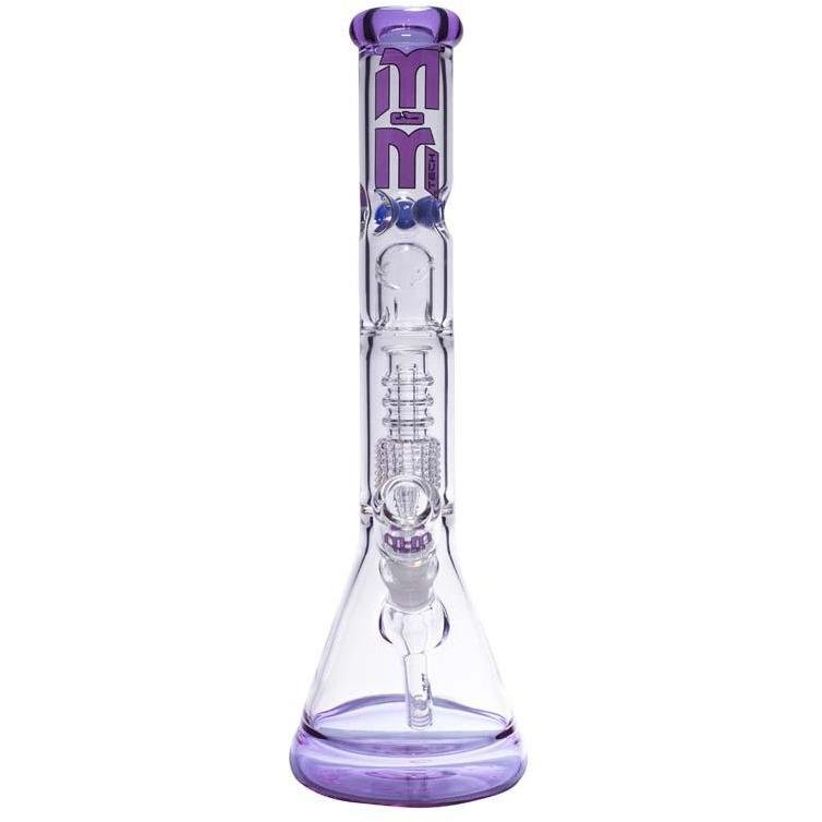 Waterpipe Chandelier Color Ring Beaker by M&M Tech - M&M Tech Glass