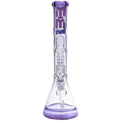 Waterpipe Chandelier Color Ring Beaker by M&M Tech - M&M Tech Glass