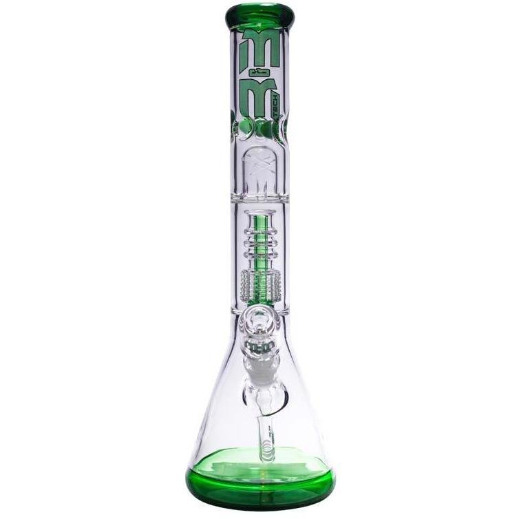 Waterpipe Chandelier Color Ring Beaker by M&M Tech - M&M Tech Glass