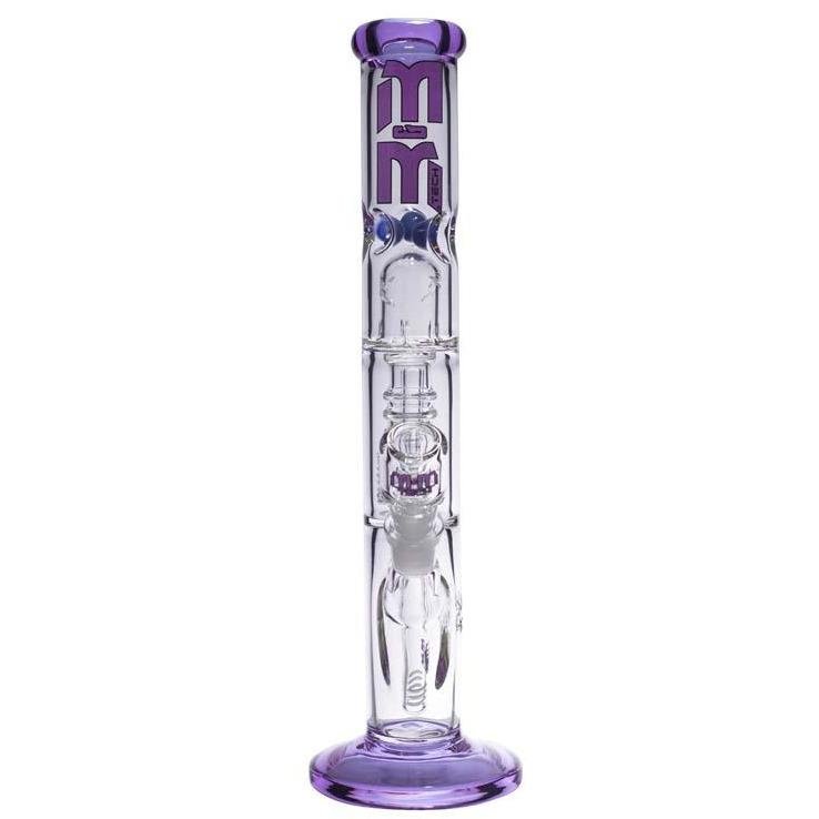 Waterpipe Chandelier Color Ring Straight Tube by M&M Tech - M&M Tech Glass