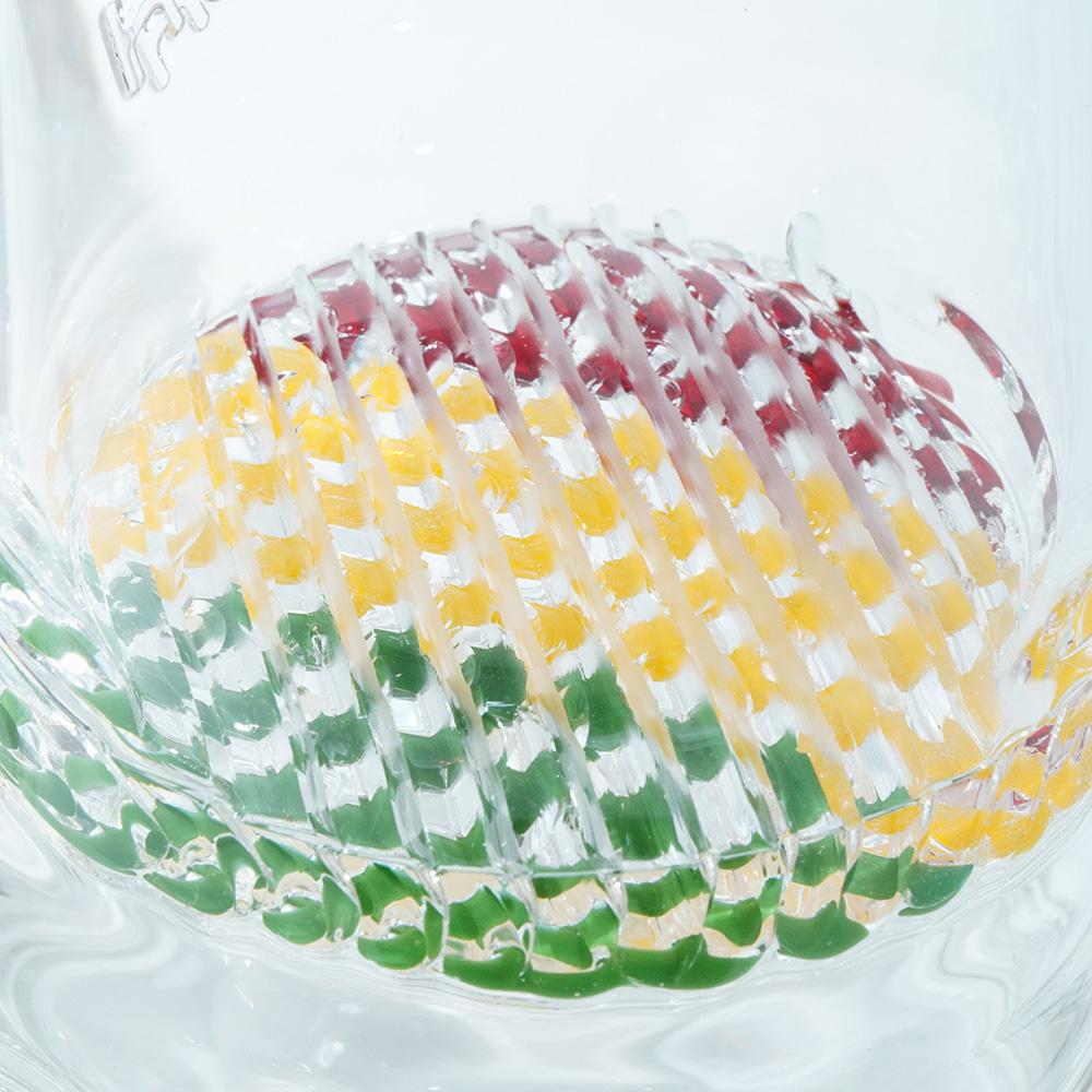 Waterpipe Lattice Straight Tube By M&M Tech - M&M Tech Glass