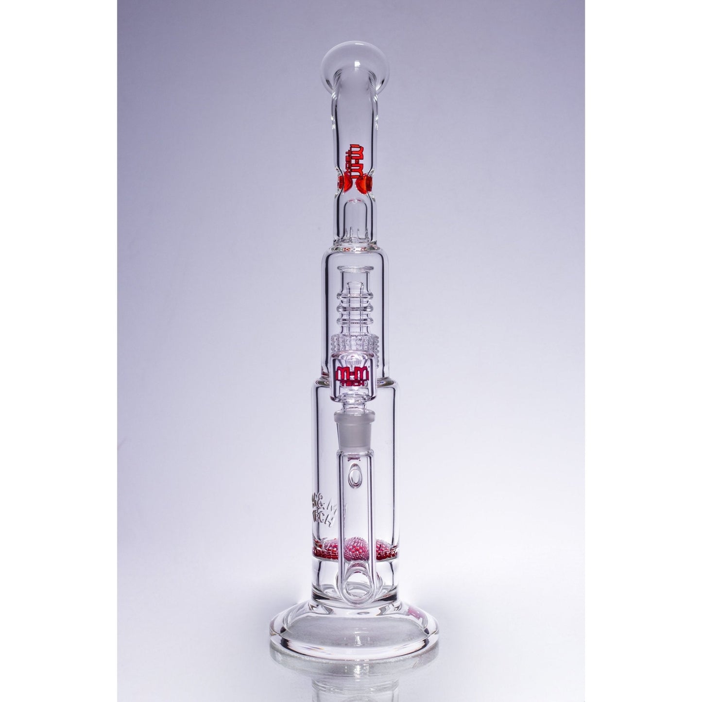 Waterpipe Latticeandelier Bent Neck by M&M Tech - M&M Tech Glass