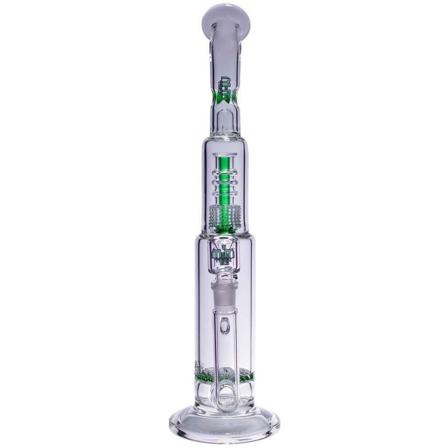 Waterpipe Latticeandelier Bent Neck by M&M Tech - M&M Tech Glass