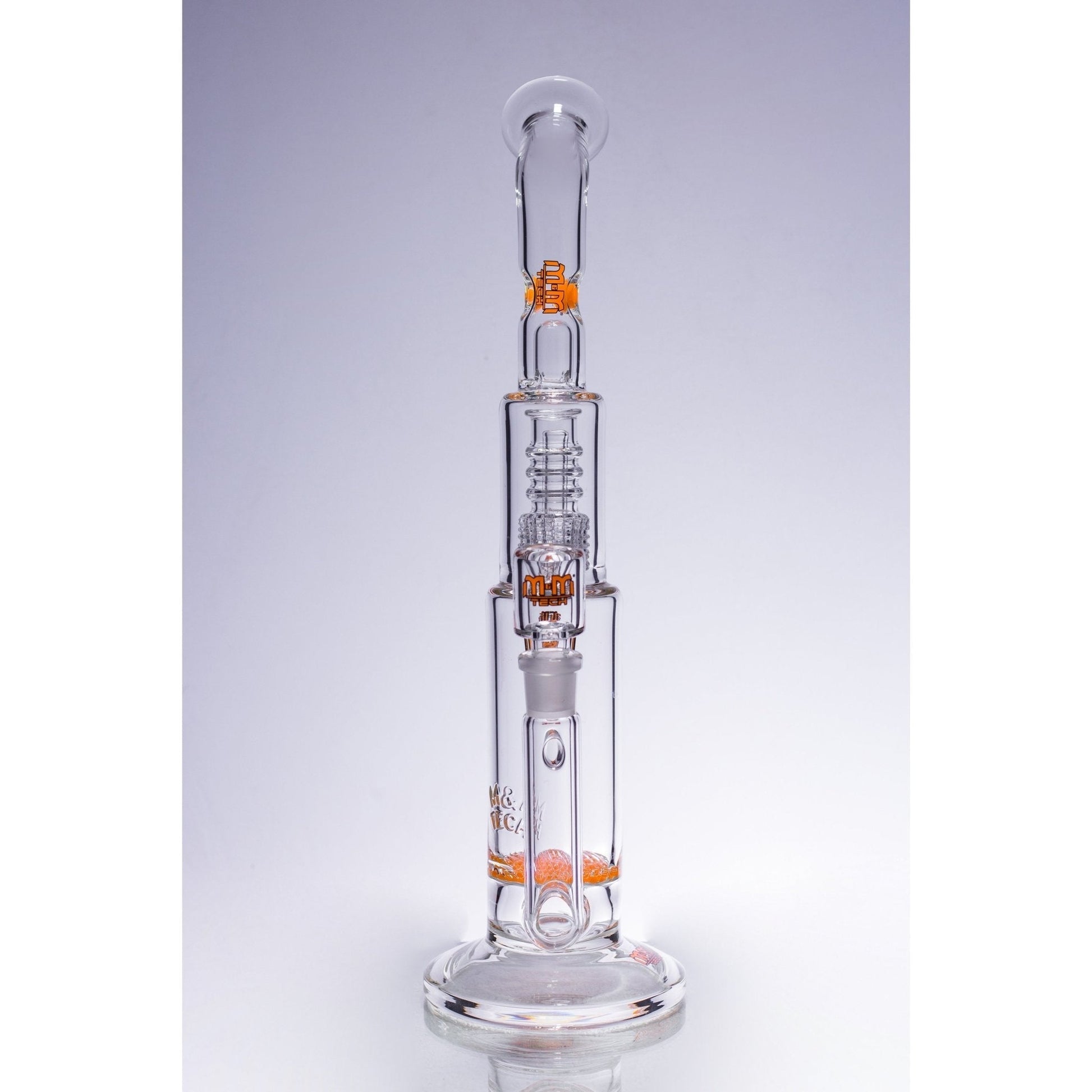 Waterpipe Latticeandelier Bent Neck by M&M Tech - M&M Tech Glass