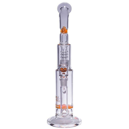 Waterpipe Latticeandelier Bent Neck by M&M Tech - M&M Tech Glass
