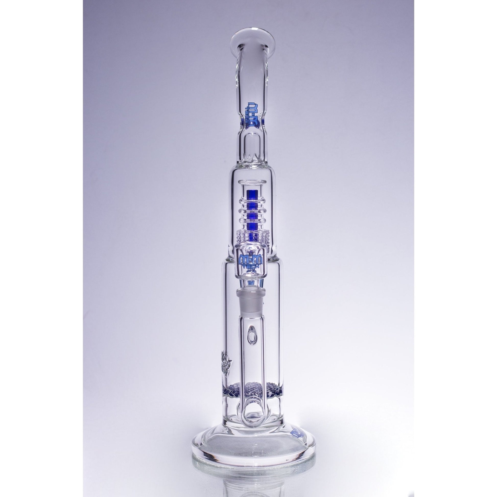 Waterpipe Latticeandelier Bent Neck by M&M Tech - M&M Tech Glass