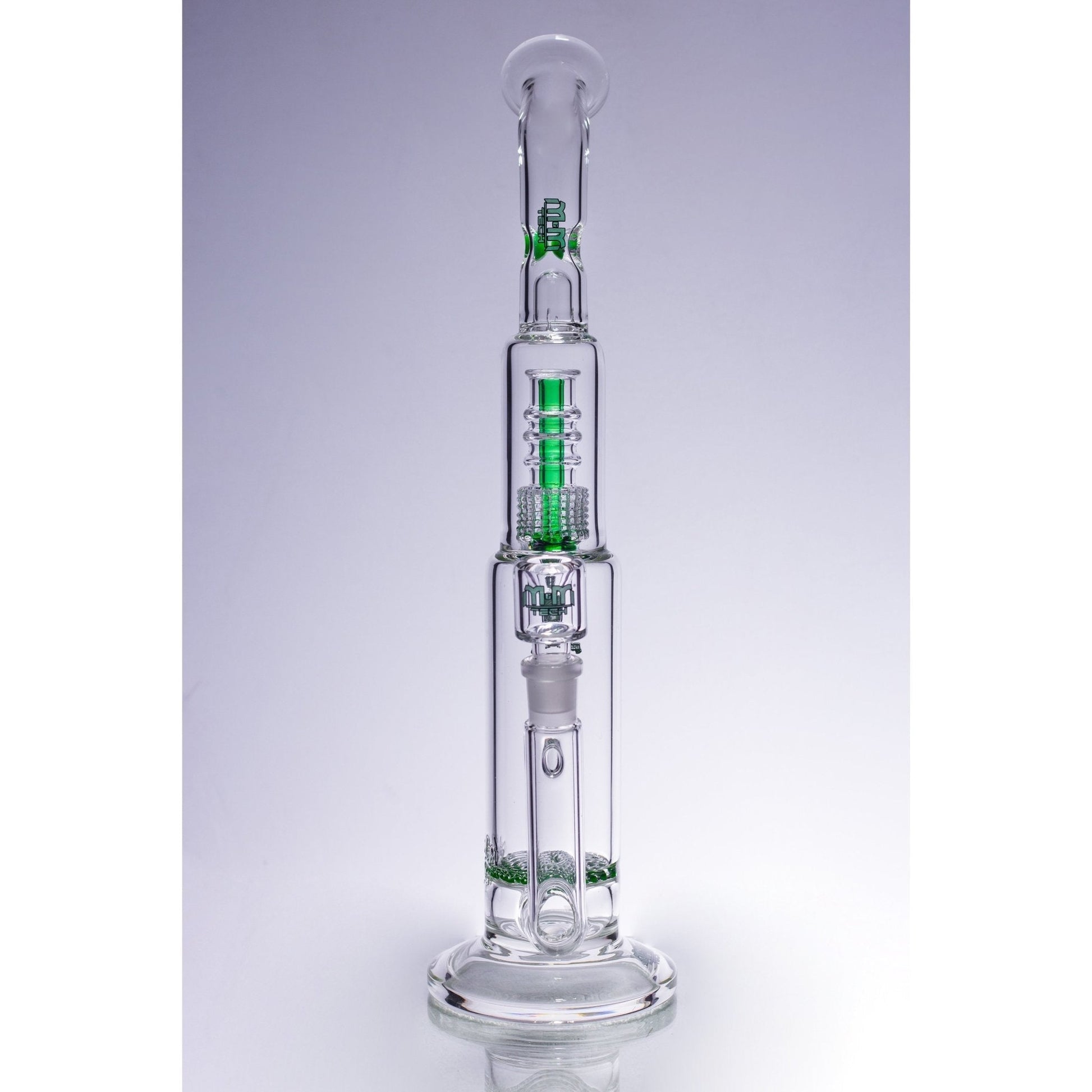 Waterpipe Latticeandelier Bent Neck by M&M Tech - M&M Tech Glass