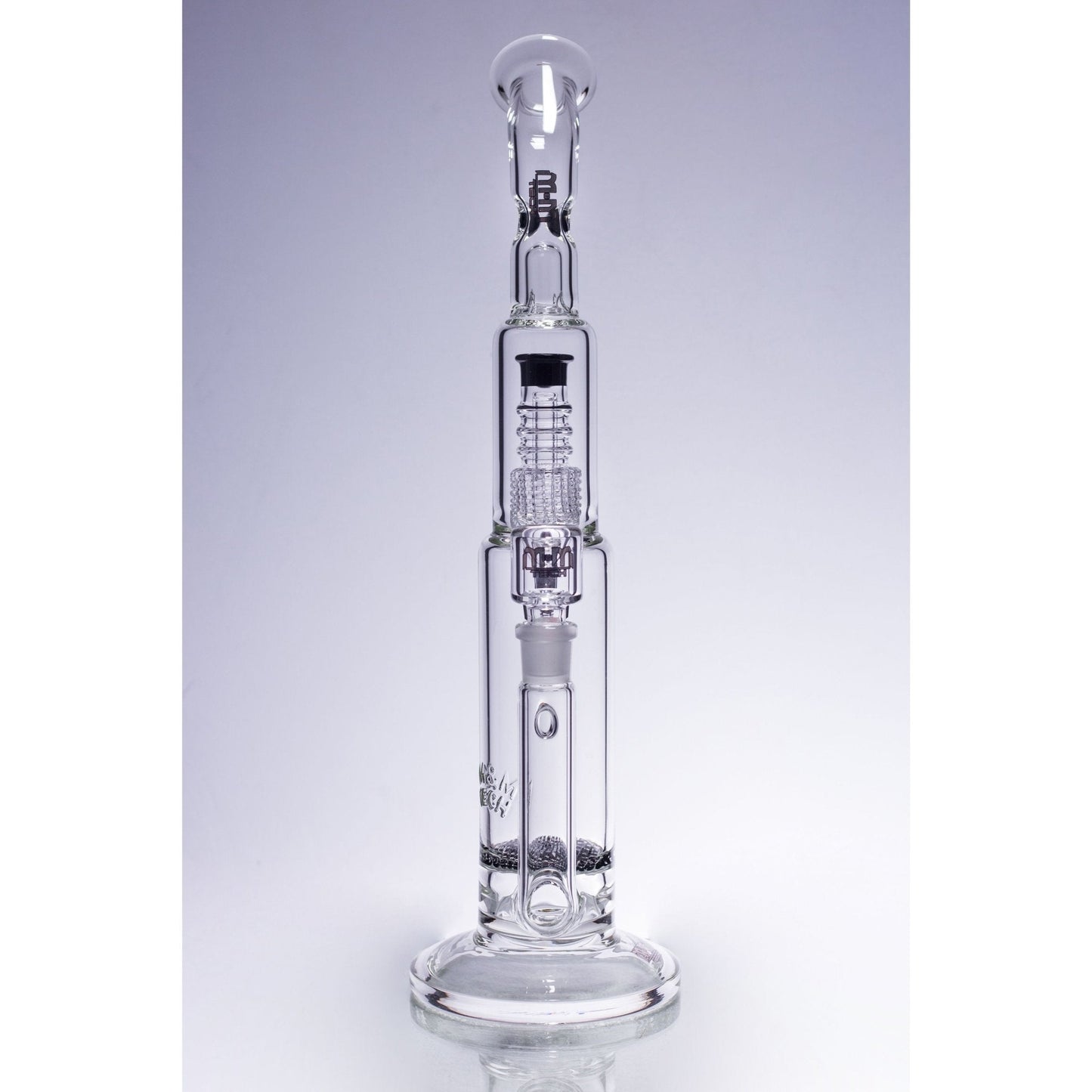 Waterpipe Latticeandelier Bent Neck by M&M Tech - M&M Tech Glass