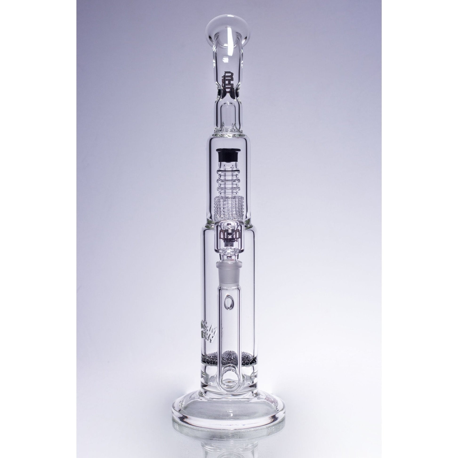 Waterpipe Latticeandelier Bent Neck by M&M Tech - M&M Tech Glass