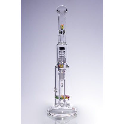 Waterpipe Latticeandelier Bent Neck by M&M Tech - M&M Tech Glass