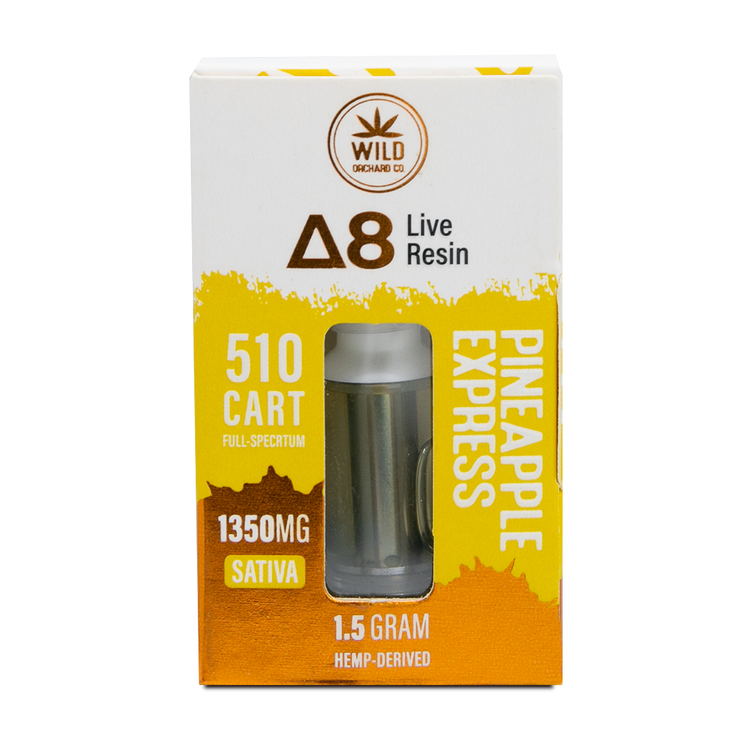 WILD ORCHARD DELTA 8 LIVE RESIN 510 CARTRIDGES 1.5 GRAMS