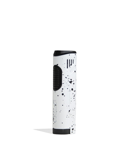 White Black Spatter Wulf Mods Blitz Butane Powered Torch 9pk Front View on White Background