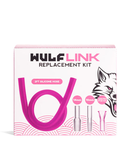 Pink packaging Wulf Mods Link Puffco Attachment Replacement Kit on white background