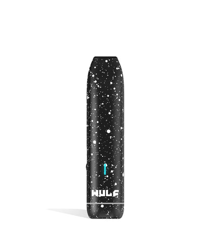 Black White Spatter Wulf Mods LX Slim Portable Dry Herb Vaporizer on white background