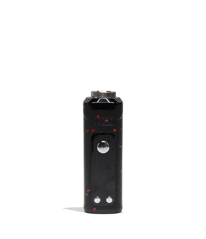 Black Red Spatter Wulf Mods Nestor Portable Concentrate Vaporizer Base Front View on White Background