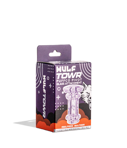 Wulf Mods Pivot Tops 45pc Countertop Display Purple Packaging Towr front view on white background