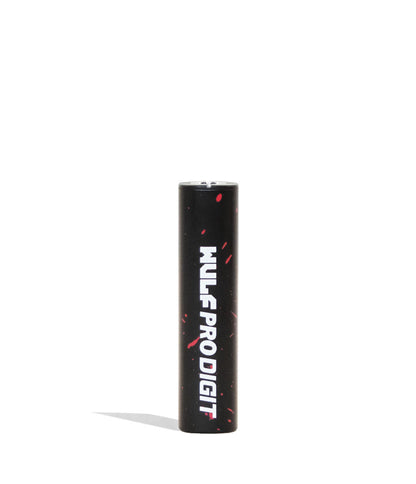 Black Red Spatter Wulf Mods Pro Digit Variable Voltage Battery 15pk Back View on White Background