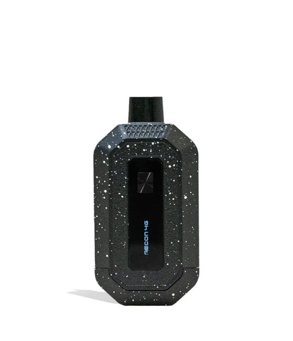 Black White Spatter Wulf Mods Recon 4g Dual Cartridge Vaporizer 9pk Front View on White Background