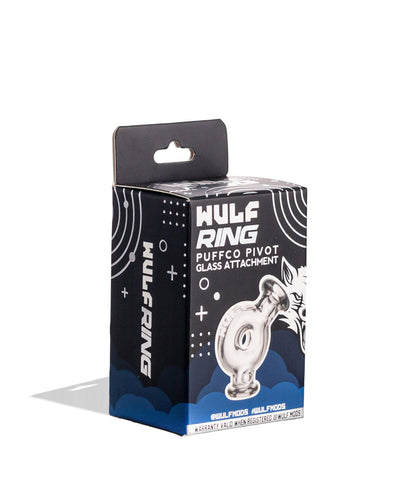 Clear Wulf Mods Ring Puffco Pivot Top 15pk Packaging Front View on White Background