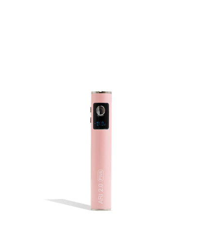 Pink Yocan Ari Plus 2.0 Variable Voltage Battery 15pk Front VIew on White Background